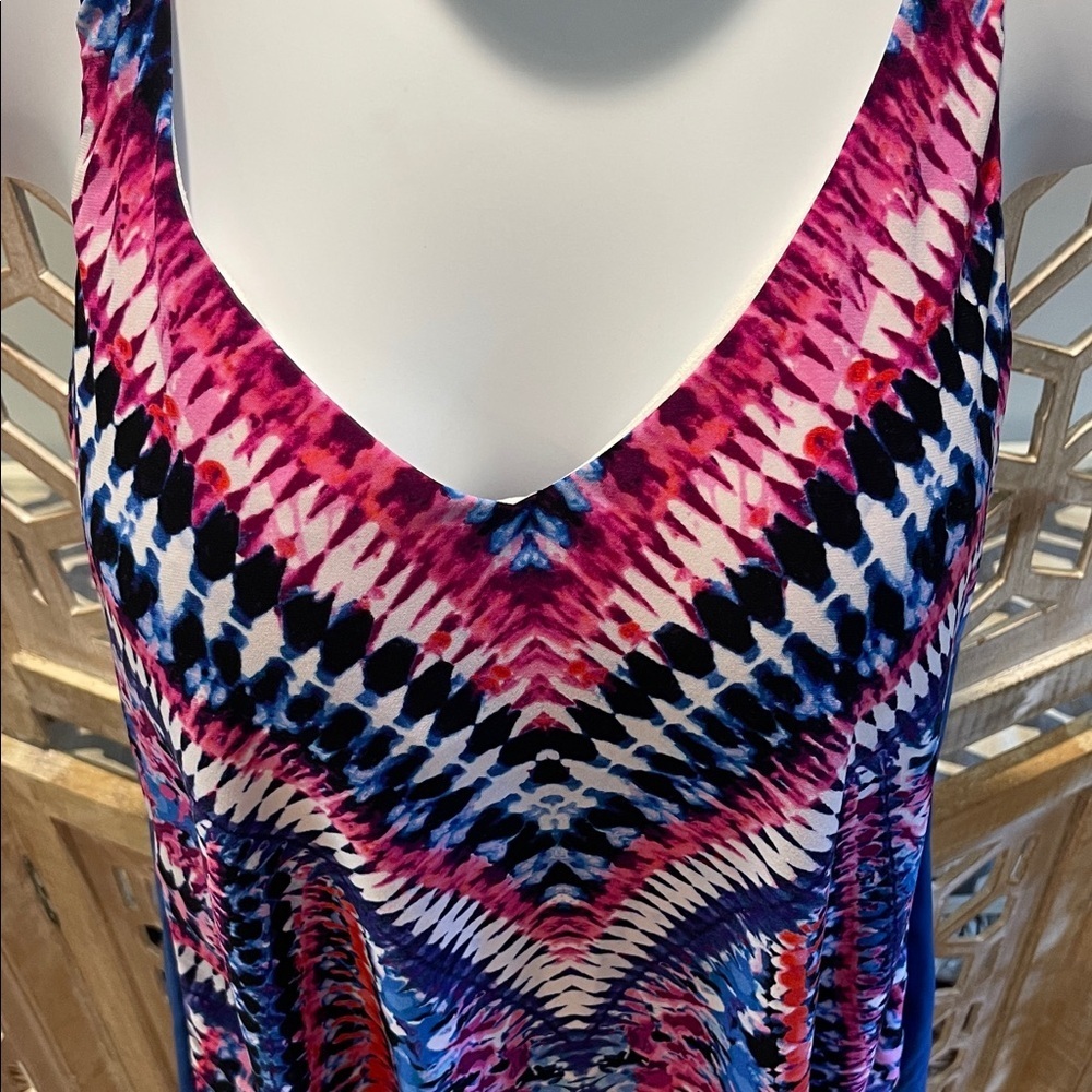 Aqua Green Coloeful Swim Top - Picture 2 of 10